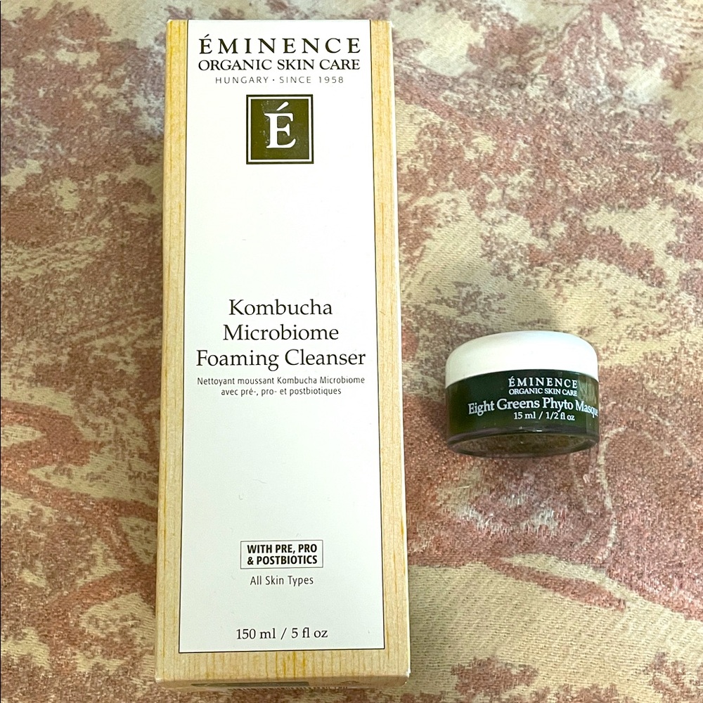 Kombucha Microbiome Foaming Cleanser & Eight green phyto masque (FREE)